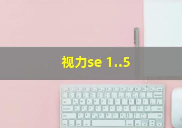 视力se 1..5